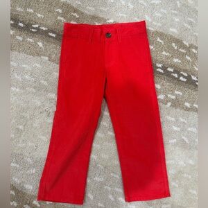 New with tags: The Beaufort Bonnet Company bright red corduroy boys pants 4T